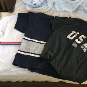 Set of three brandy melville shirts